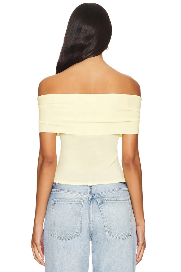 Tops Women Lovers and Friends Anita Top Pastel Yellow Tops Women Lovers and Friends Anita Top Pastel Yellow