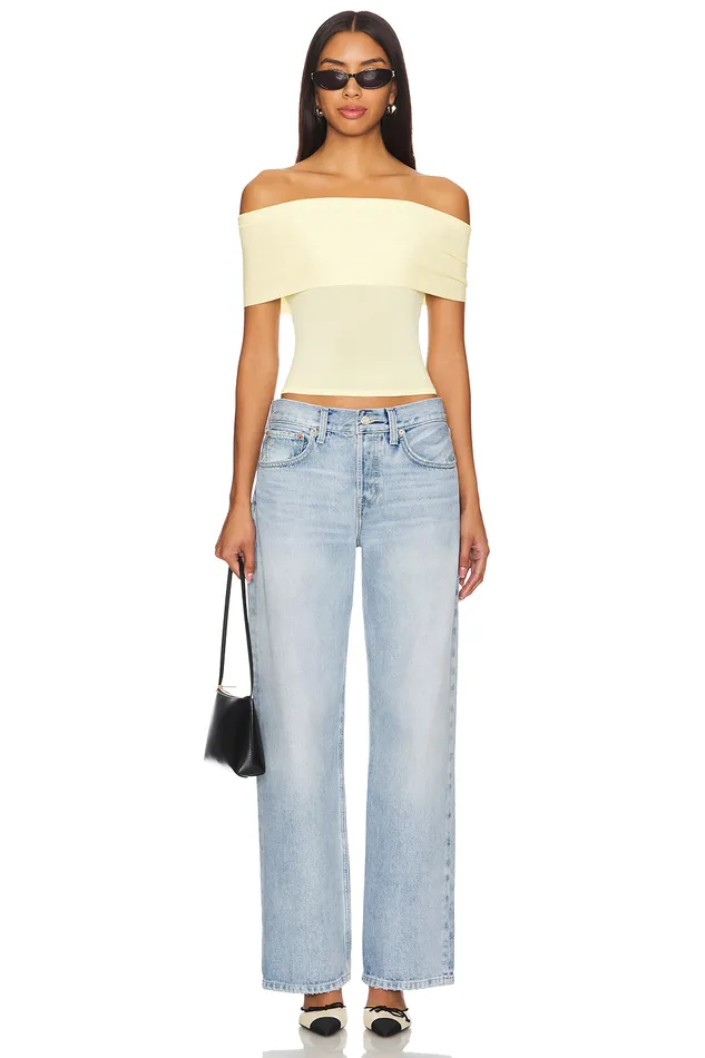 Tops Women Lovers and Friends Anita Top Pastel Yellow Tops Women Lovers and Friends Anita Top Pastel Yellow