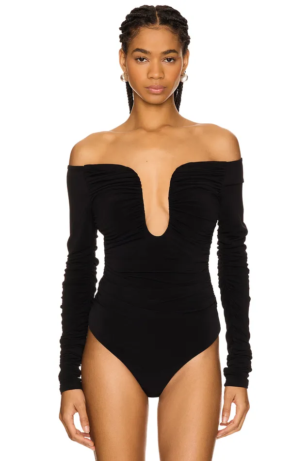 Tops Women Lovers and Friends Ari Bodysuit Black Tops Women Lovers and Friends Ari Bodysuit Black