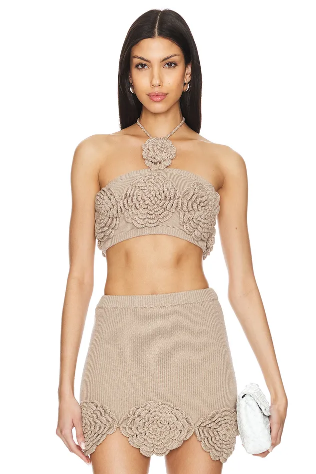 Tops Women Lovers and Friends Ashby Crochet Top Beige