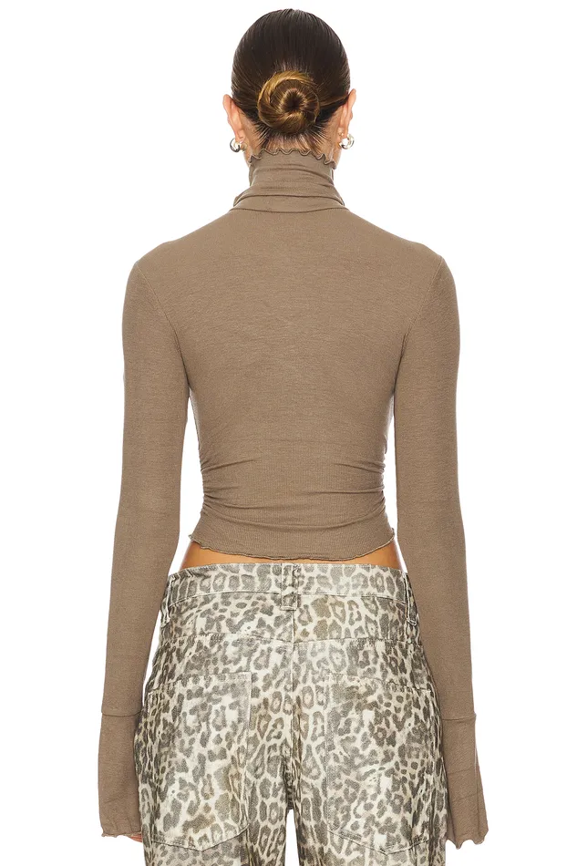 Tops Women Lovers and Friends Belen Top Dark Taupe Tops Women Lovers and Friends Belen Top Dark Taupe