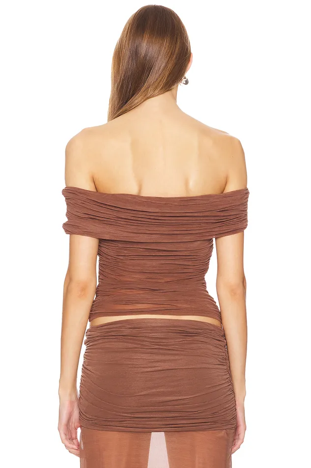 Tops Women Lovers and Friends Bella Top Brown Tops Women Lovers and Friends Bella Top Brown