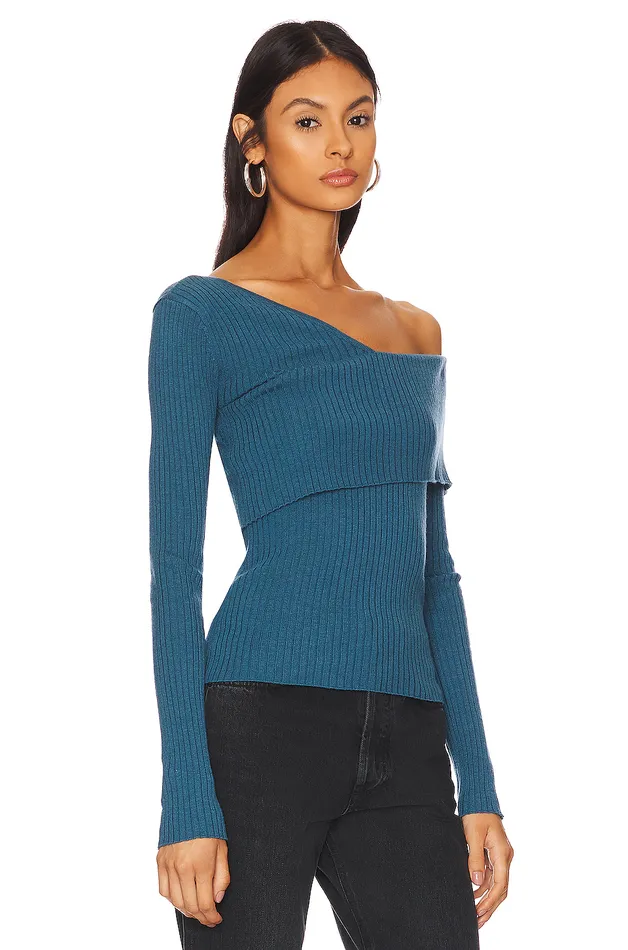 Tops Women Lovers and Friends Booker Sweater Dark Teal Tops Women Lovers and Friends Booker Sweater Dark Teal