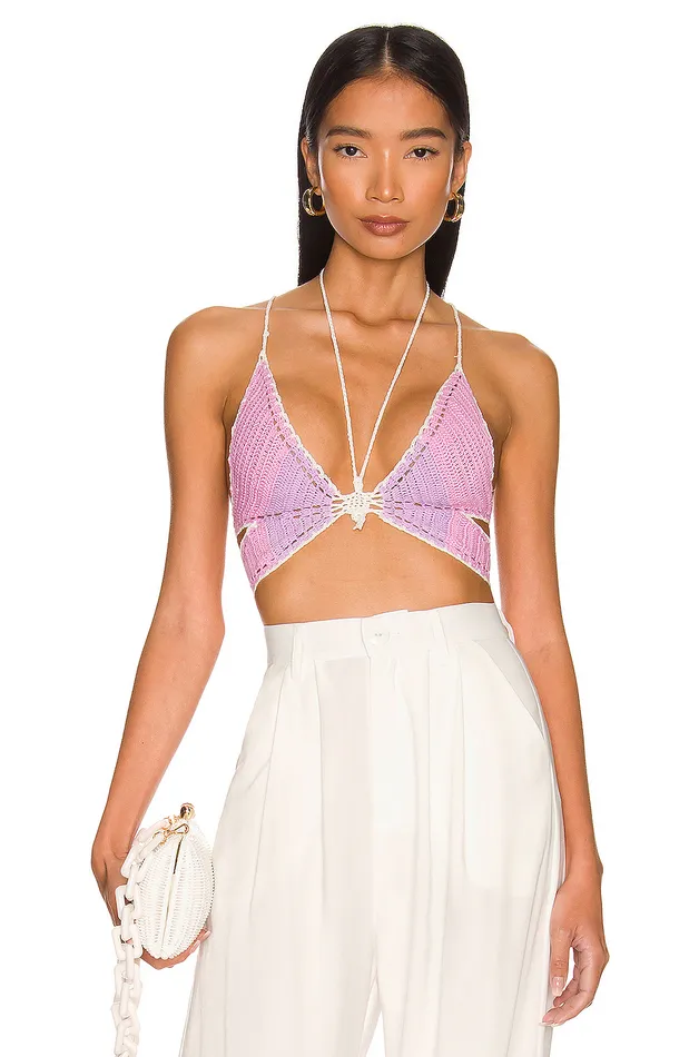 Tops Women Lovers and Friends Butterfly Love Top Pink