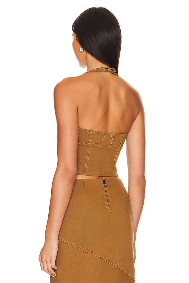 Tops Women Lovers and Friends Cal Bustier Khaki Tops Women Lovers and Friends Cal Bustier Khaki