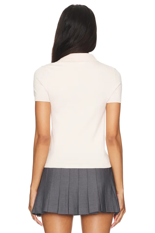 Tops Women Lovers and Friends Candi Polo Top Pastel Pink Tops Women Lovers and Friends Candi Polo Top Pastel Pink