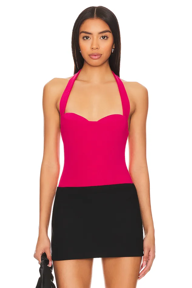 Tops Women Lovers and Friends Dominique Bodysuit Dark Pink