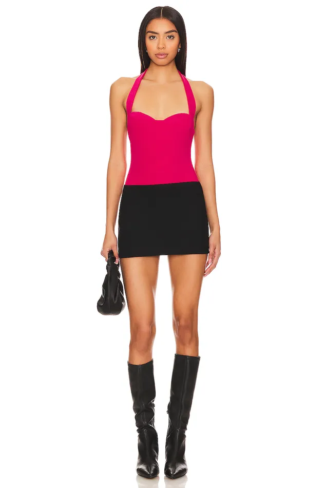 Tops Women Lovers and Friends Dominique Bodysuit Dark Pink Tops Women Lovers and Friends Dominique Bodysuit Dark Pink
