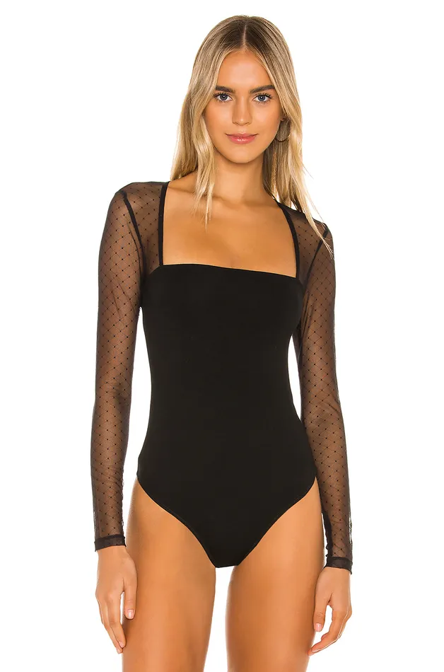 Tops Women Lovers and Friends Elisabetta Bodysuit Black Tops Women Lovers and Friends Elisabetta Bodysuit Black