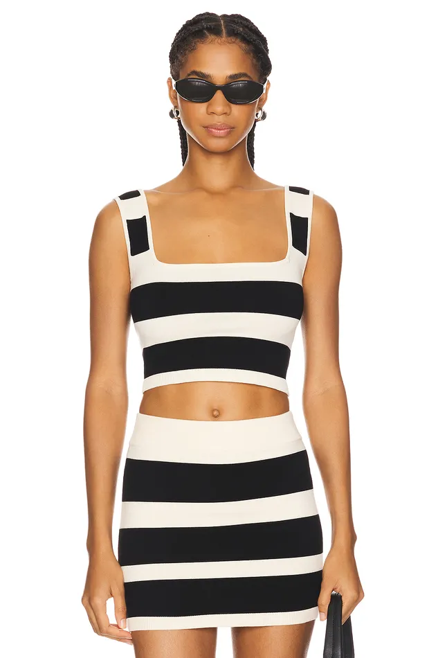 Tops Women Lovers and Friends Eloise Top Black and Cream