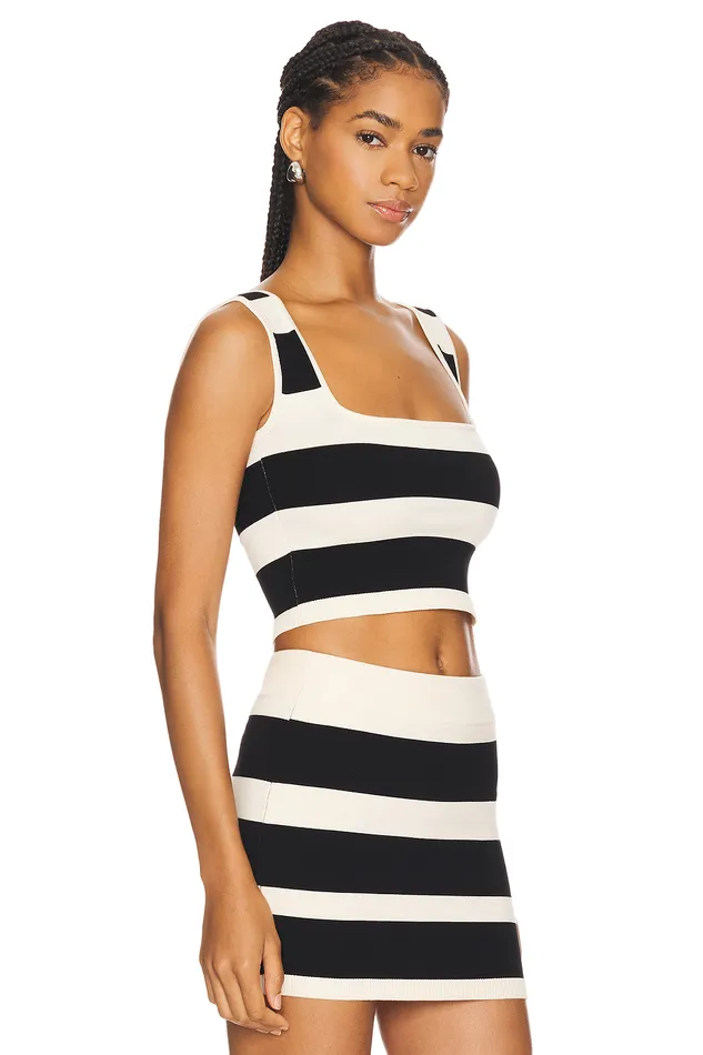 Tops Women Lovers and Friends Eloise Top Black and Cream
