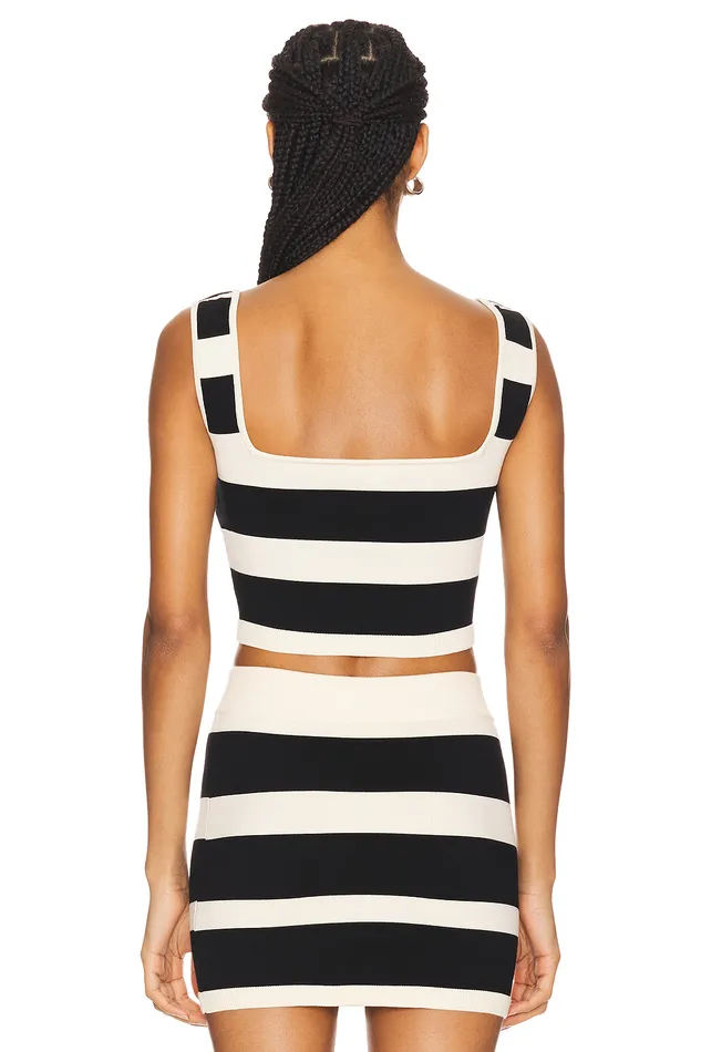 Tops Women Lovers and Friends Eloise Top Black and Cream