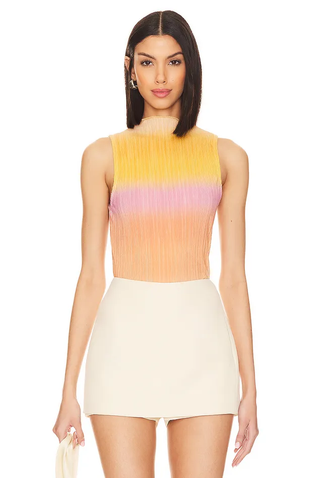 Tops Women Lovers and Friends Giada Sheer Top Sherbert Mult
