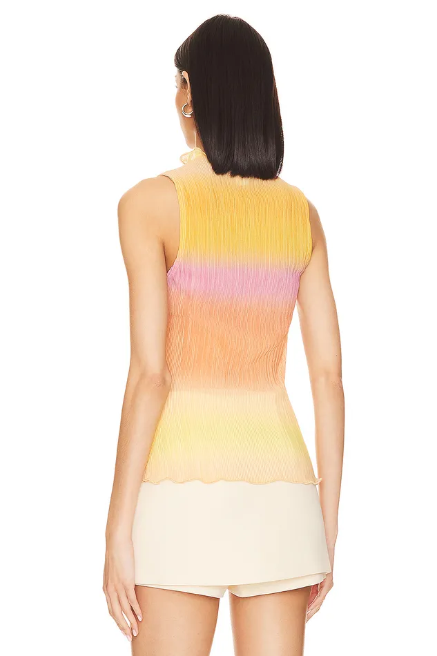 Tops Women Lovers and Friends Giada Sheer Top Sherbert Mult Tops Women Lovers and Friends Giada Sheer Top Sherbert Mult