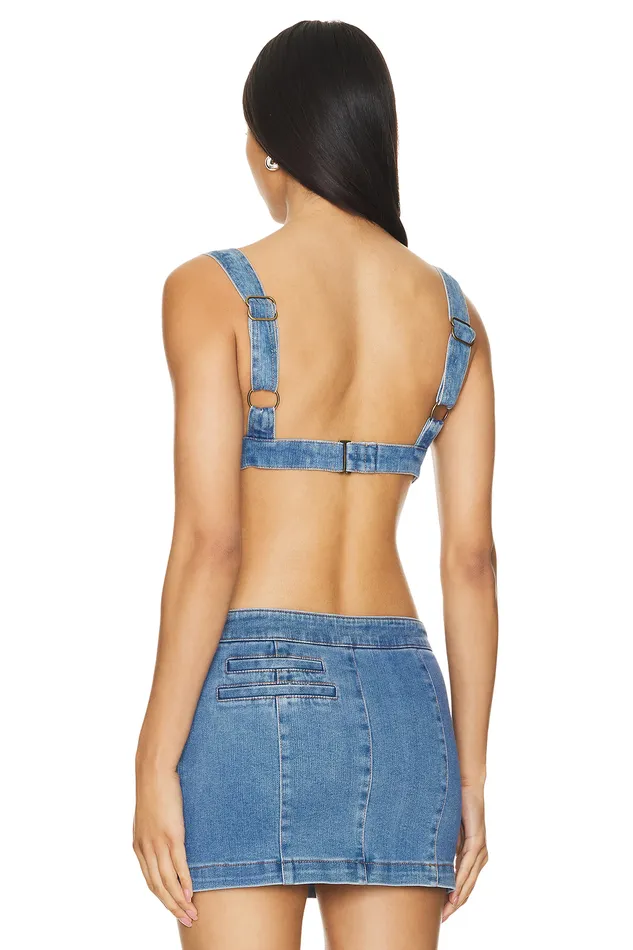 Tops Women Lovers and Friends Hana Top Medium Blue Wash Tops Women Lovers and Friends Hana Top Medium Blue Wash