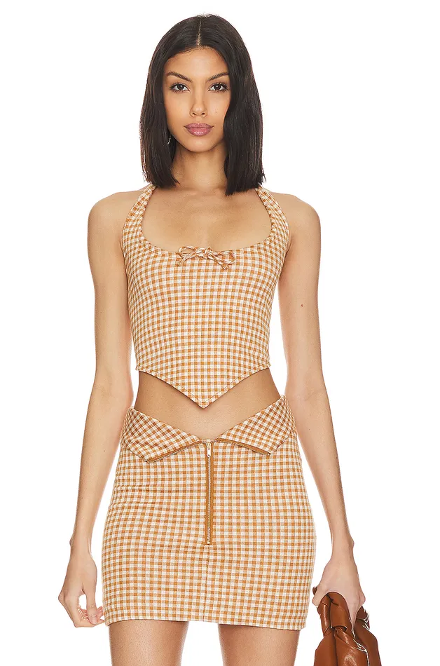 Tops Women Lovers and Friends Holland Top Brown and White