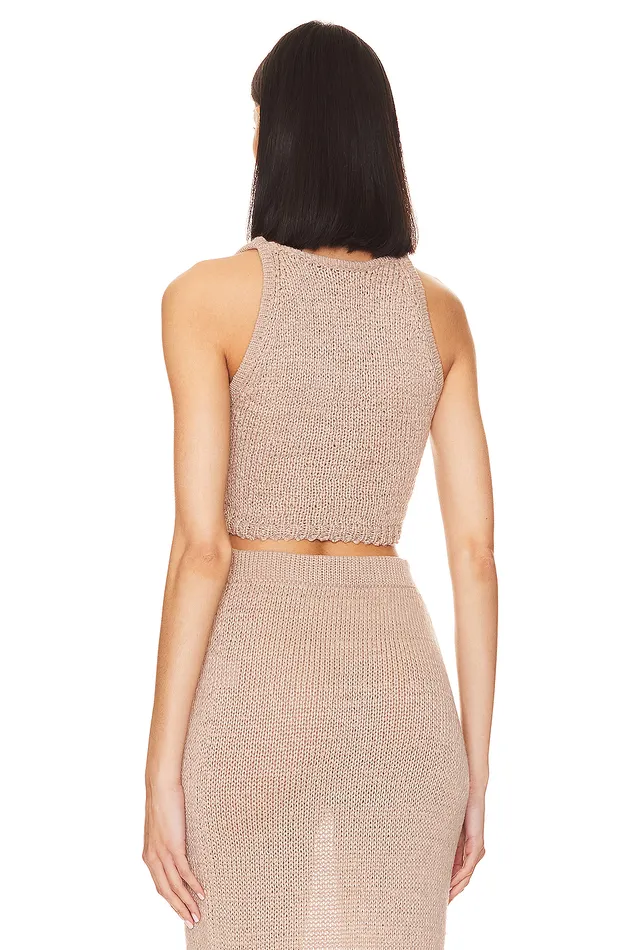 Tops Women Lovers and Friends Joya Rosette Top Beige Tops Women Lovers and Friends Joya Rosette Top Beige