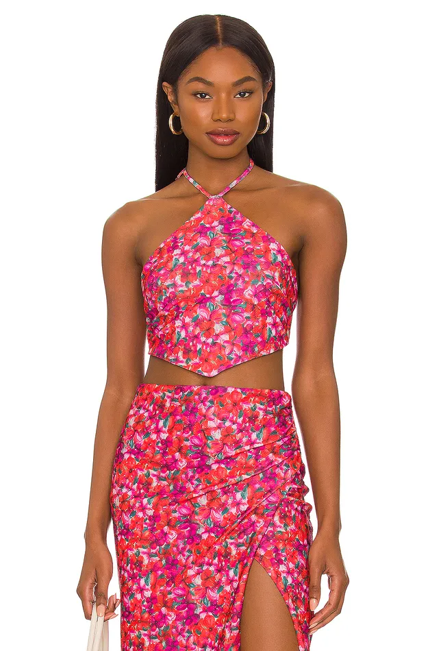 Tops Women Lovers and Friends Lana Tie Top Island Floral