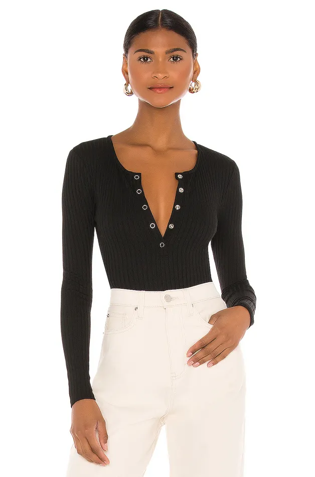 Tops Women Lovers and Friends Lina Bodysuit Black