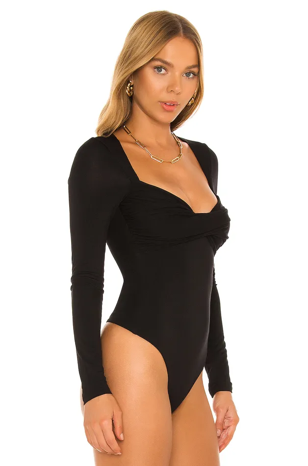 Tops Women Lovers and Friends Mikka Bodysuit Black Tops Women Lovers and Friends Mikka Bodysuit Black