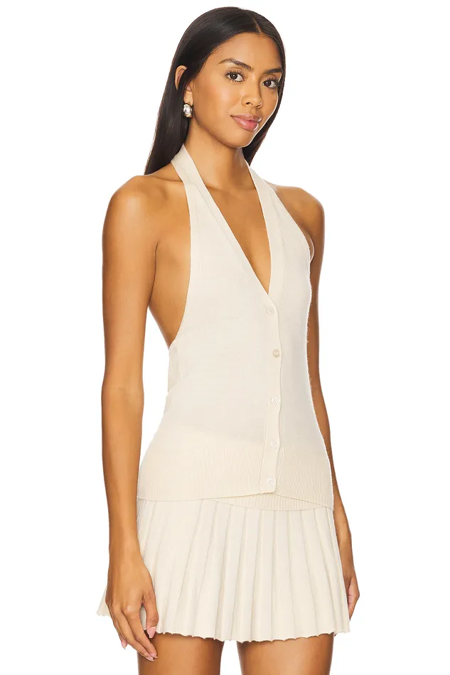 Tops Women Lovers and Friends Milana Vest Cream Tops Women Lovers and Friends Milana Vest Cream