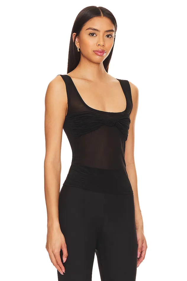 Tops Women Lovers and Friends Nani Sheer Top Black Tops Women Lovers and Friends Nani Sheer Top Black