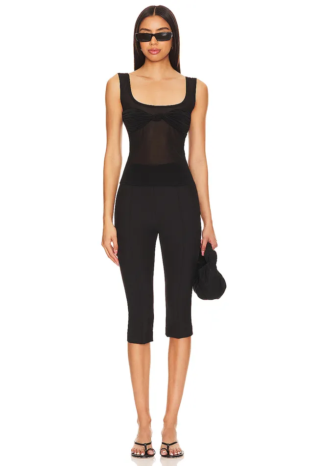 Tops Women Lovers and Friends Nani Sheer Top Black Tops Women Lovers and Friends Nani Sheer Top Black