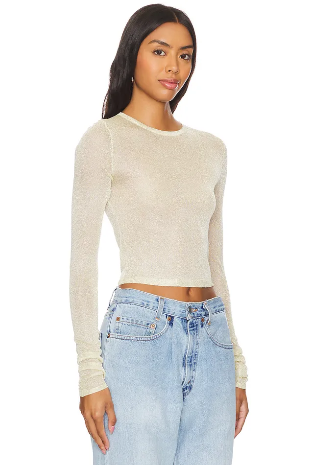 Tops Women Lovers and Friends Nathalie Sweater Champagne Tops Women Lovers and Friends Nathalie Sweater Champagne