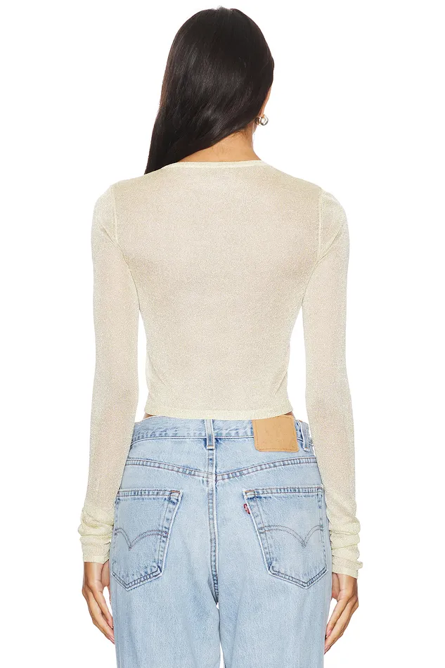Tops Women Lovers and Friends Nathalie Sweater Champagne Tops Women Lovers and Friends Nathalie Sweater Champagne