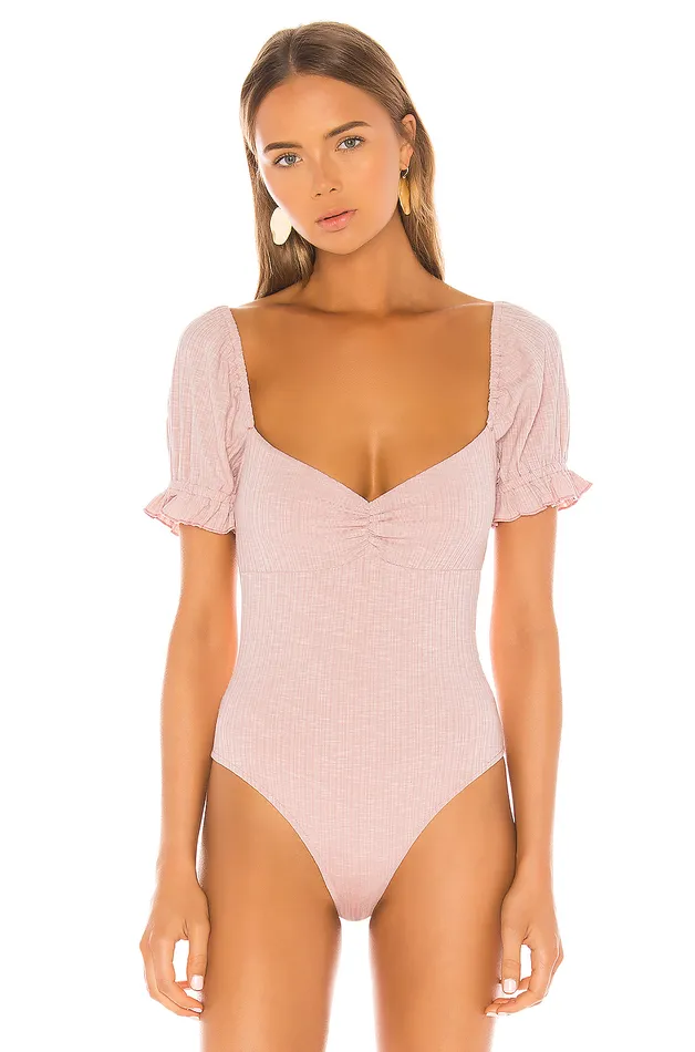 Tops Women Lovers and Friends Olive Bodysuit Pink Lemonade Tops Women Lovers and Friends Olive Bodysuit Pink Lemonade