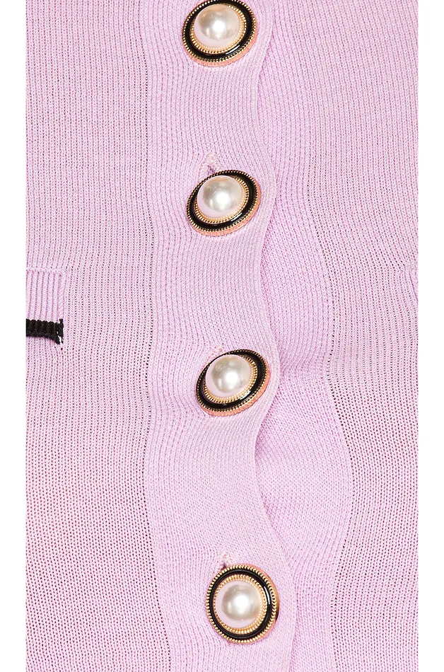 Tops Women Lovers and Friends Pearl Short Sleeve Cardigan In Lilac and Purple Lilac and Black Tops Women Lovers and Friends Pearl Short Sleeve Cardigan In Lilac and Purple Lilac and Black