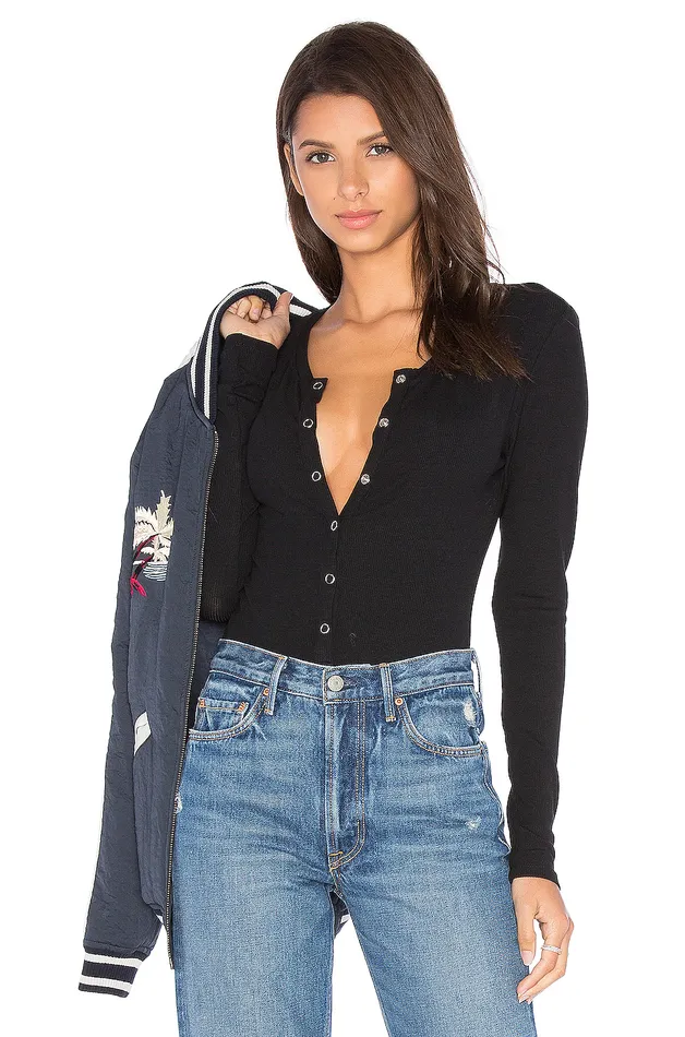 Tops Women Lovers and Friends Peoria Bodysuit Black