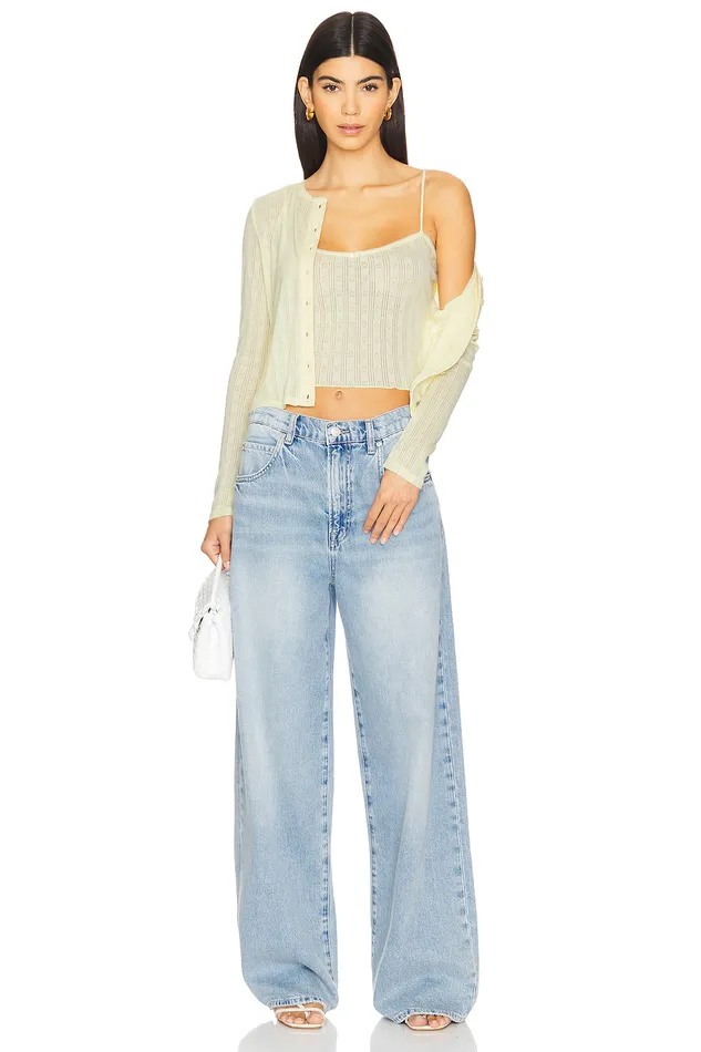 Tops Women Lovers and Friends Presley Cardigan Butter Yellow Tops Women Lovers and Friends Presley Cardigan Butter Yellow