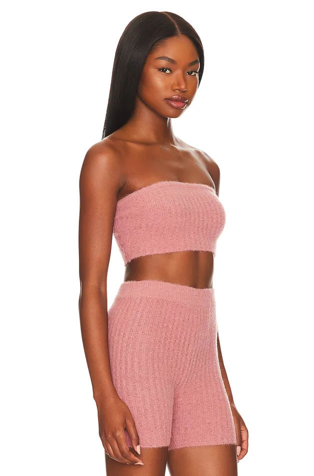 Tops Women Lovers and Friends Reign Cropped Tube Top Mauve Tops Women Lovers and Friends Reign Cropped Tube Top Mauve