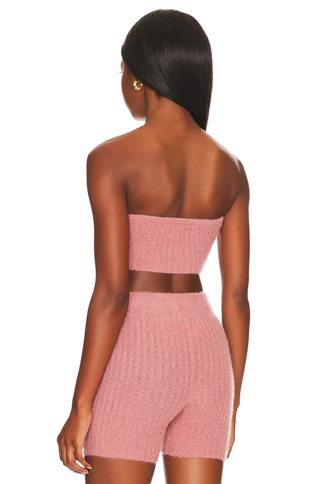Tops Women Lovers and Friends Reign Cropped Tube Top Mauve Tops Women Lovers and Friends Reign Cropped Tube Top Mauve