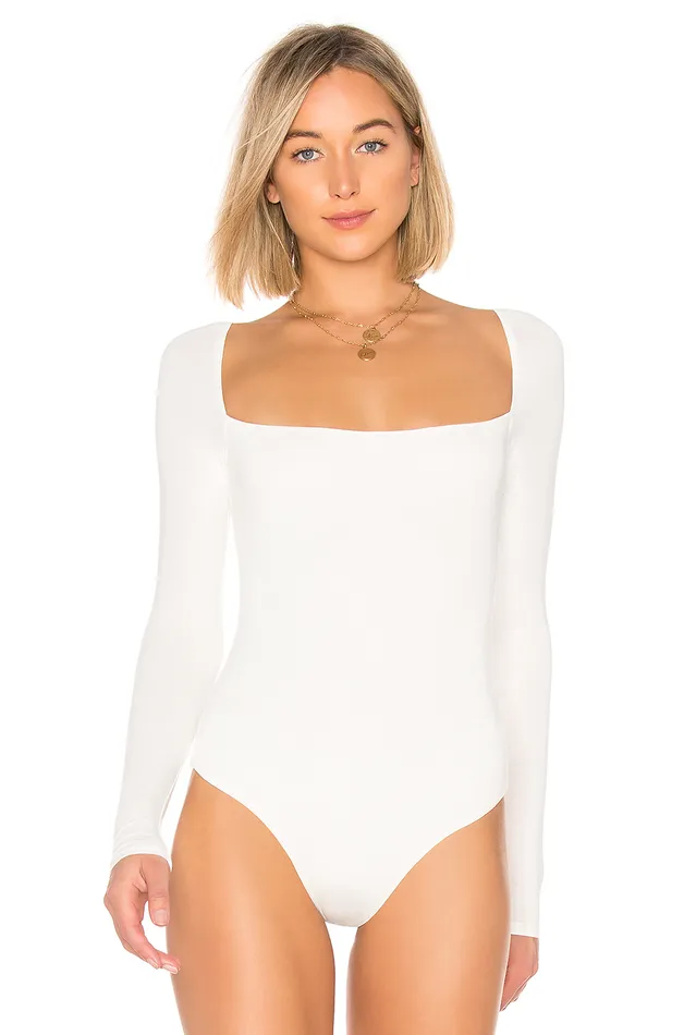 Tops Women Lovers and Friends Remi Bodysuit White Tops Women Lovers and Friends Remi Bodysuit White