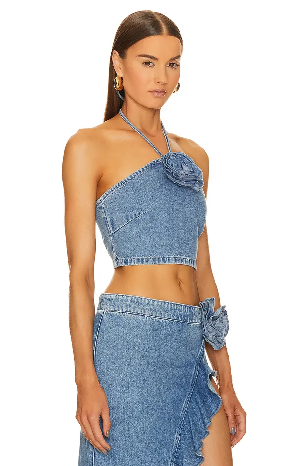 Tops Women Lovers and Friends Rosalie Halter Top Rose Bowl Tops Women Lovers and Friends Rosalie Halter Top Rose Bowl