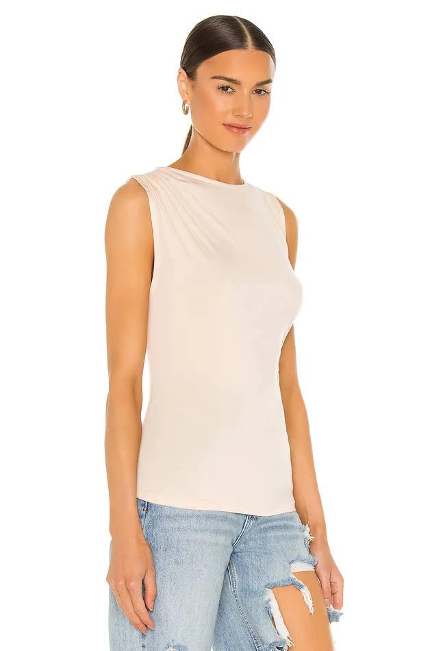 Tops Women Lovers and Friends Sahara Draped Tank Bone Tops Women Lovers and Friends Sahara Draped Tank Bone