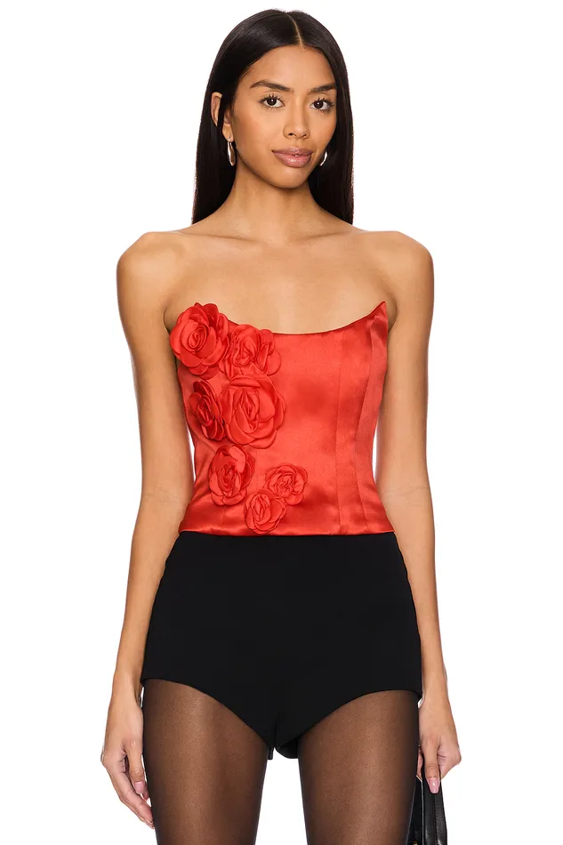 Tops Women Lovers and Friends Selena Bustier Red