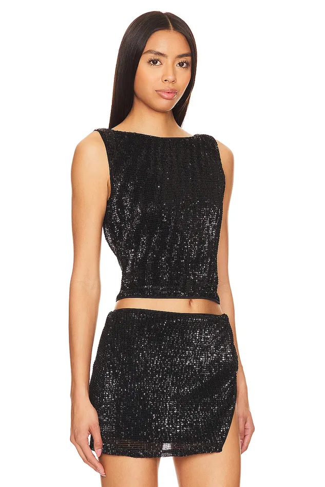 Tops Women Lovers and Friends Selma Top Black Tops Women Lovers and Friends Selma Top Black
