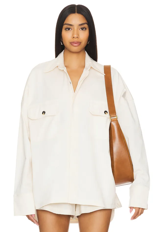 Tops Women Lovers and Friends Sydney Button Up Cream