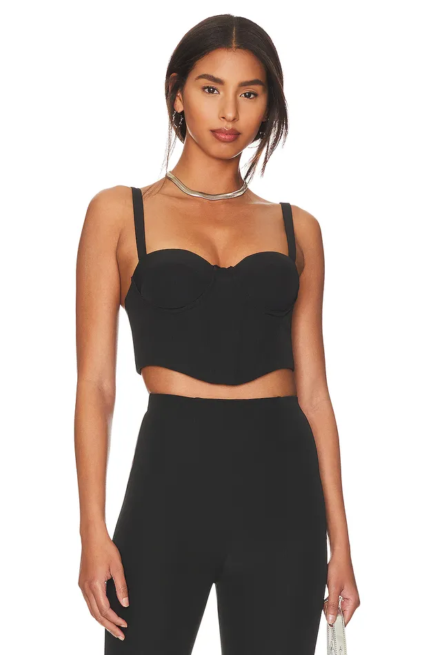 Tops Women Lovers and Friends Tish Bustier Top Black