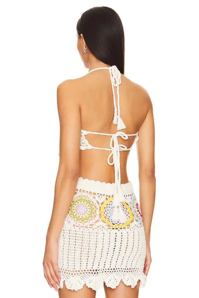 Tops Women Lovers and Friends Val Crochet Top Pastel Multi Tops Women Lovers and Friends Val Crochet Top Pastel Multi
