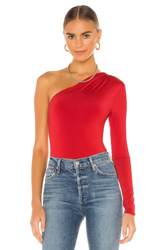 Tops Women Lovers and Friends Vika Bodysuit Red Orange