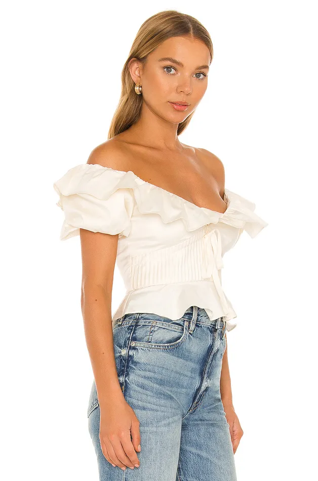 Tops Women Lovers and Friends Villa Top Ivory Tops Women Lovers and Friends Villa Top Ivory