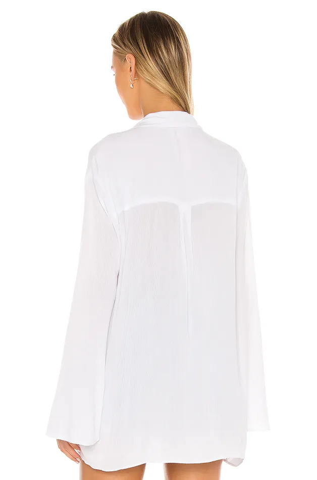 Tops Women Lovers and Friends Whitney Beach Shirt Coconut White Tops Women Lovers and Friends Whitney Beach Shirt Coconut White