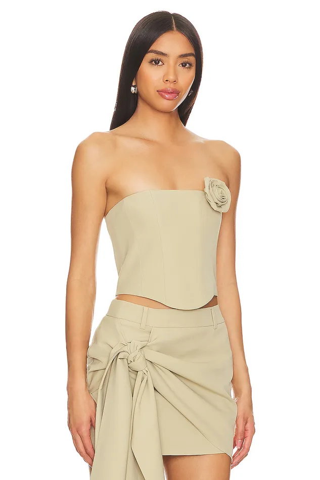 Tops Women Lovers and Friends X Anja Dujakovi Lyra Top Sage Green Tops Women Lovers and Friends X Anja Dujakovi Lyra Top Sage Green