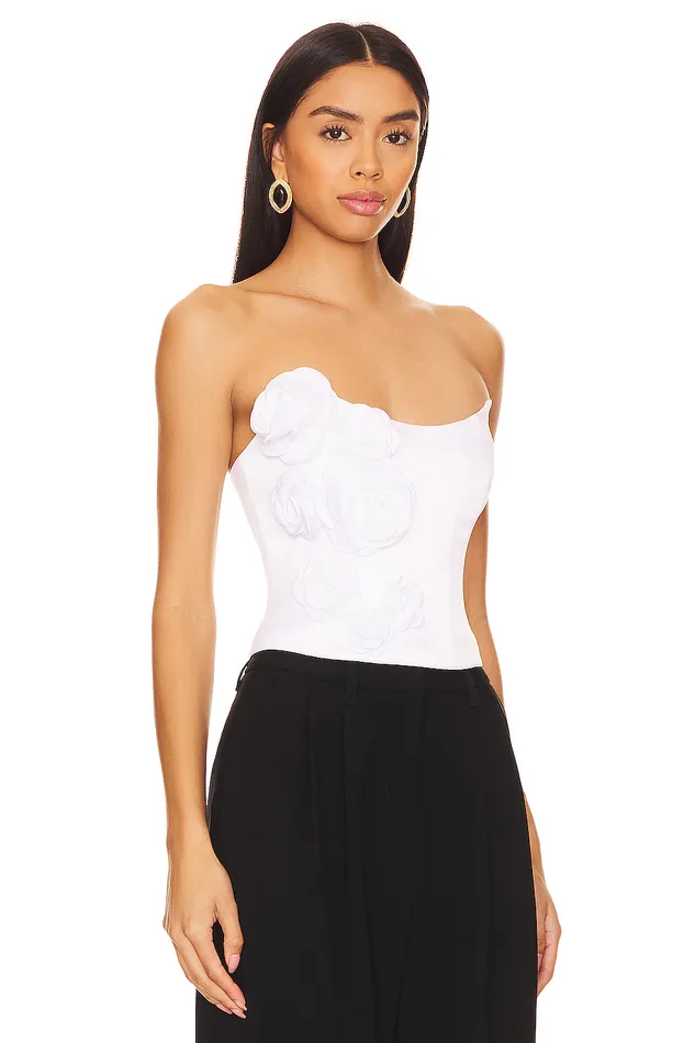 Tops Women Lovers and Friends X Anja Dujakovi Selena Bustier White Tops Women Lovers and Friends X Anja Dujakovi Selena Bustier White