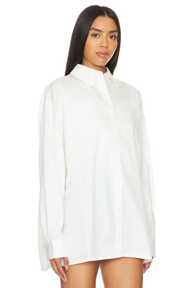 Tops Women Lovers and Friends X Maggie Macdonald Mia Shirt White Tops Women Lovers and Friends X Maggie Macdonald Mia Shirt White