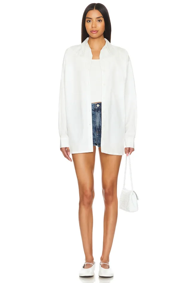 Tops Women Lovers and Friends X Maggie Macdonald Mia Shirt White Tops Women Lovers and Friends X Maggie Macdonald Mia Shirt White